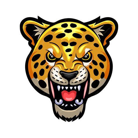 Cheetah mascot head